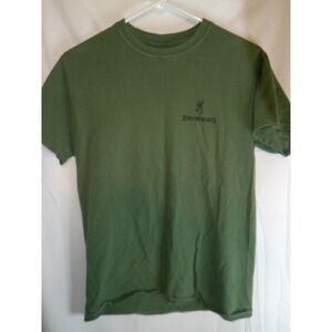 Browning Hunt T-Shirt Firearms‎ Company Graphic Tee Olive Green S